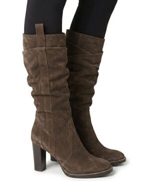 VIA SPIGA Russo Brown Suede Slouch Boot Size 9.5